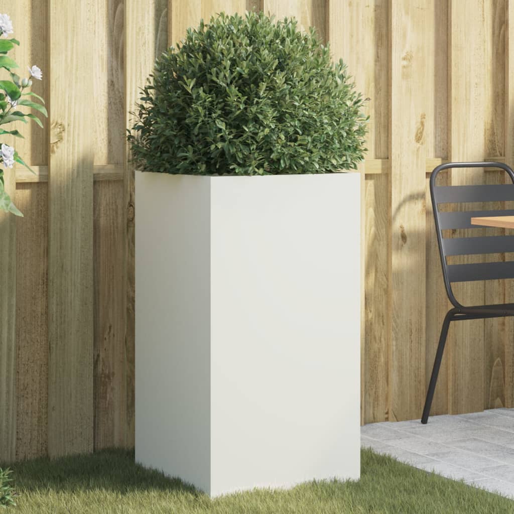 Vidaxx planter 42x38x75 cm steel white