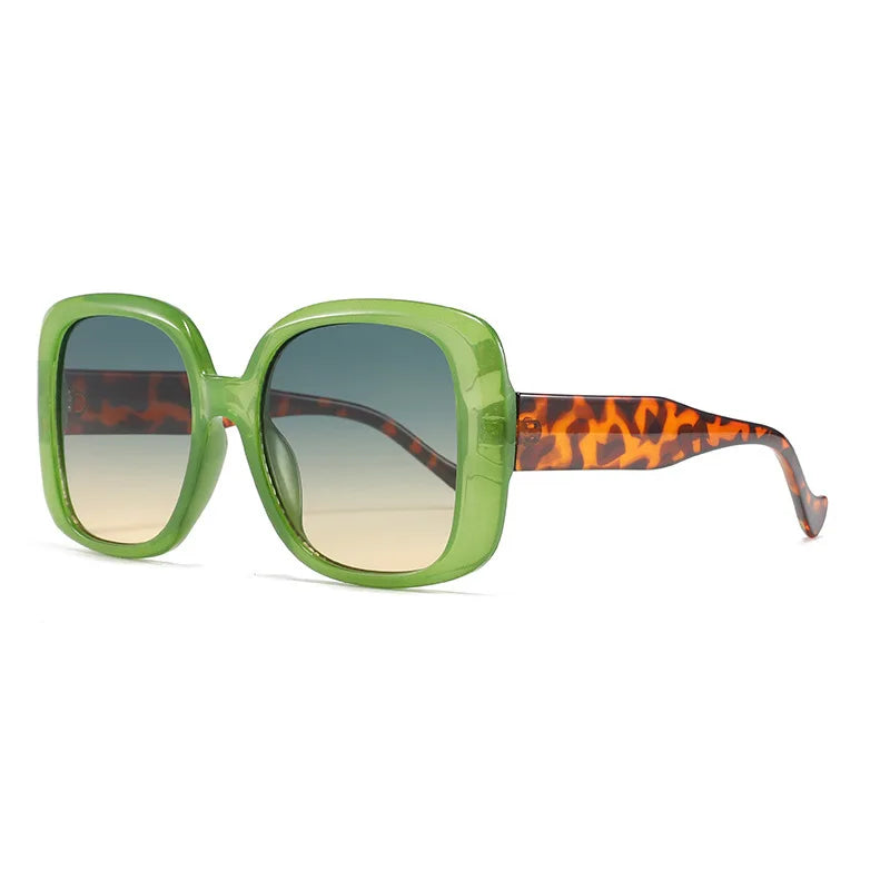 Radiant Square Leopard Sunglasses