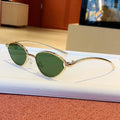 Radiant Gold Metal Cat Eye Sunglasses