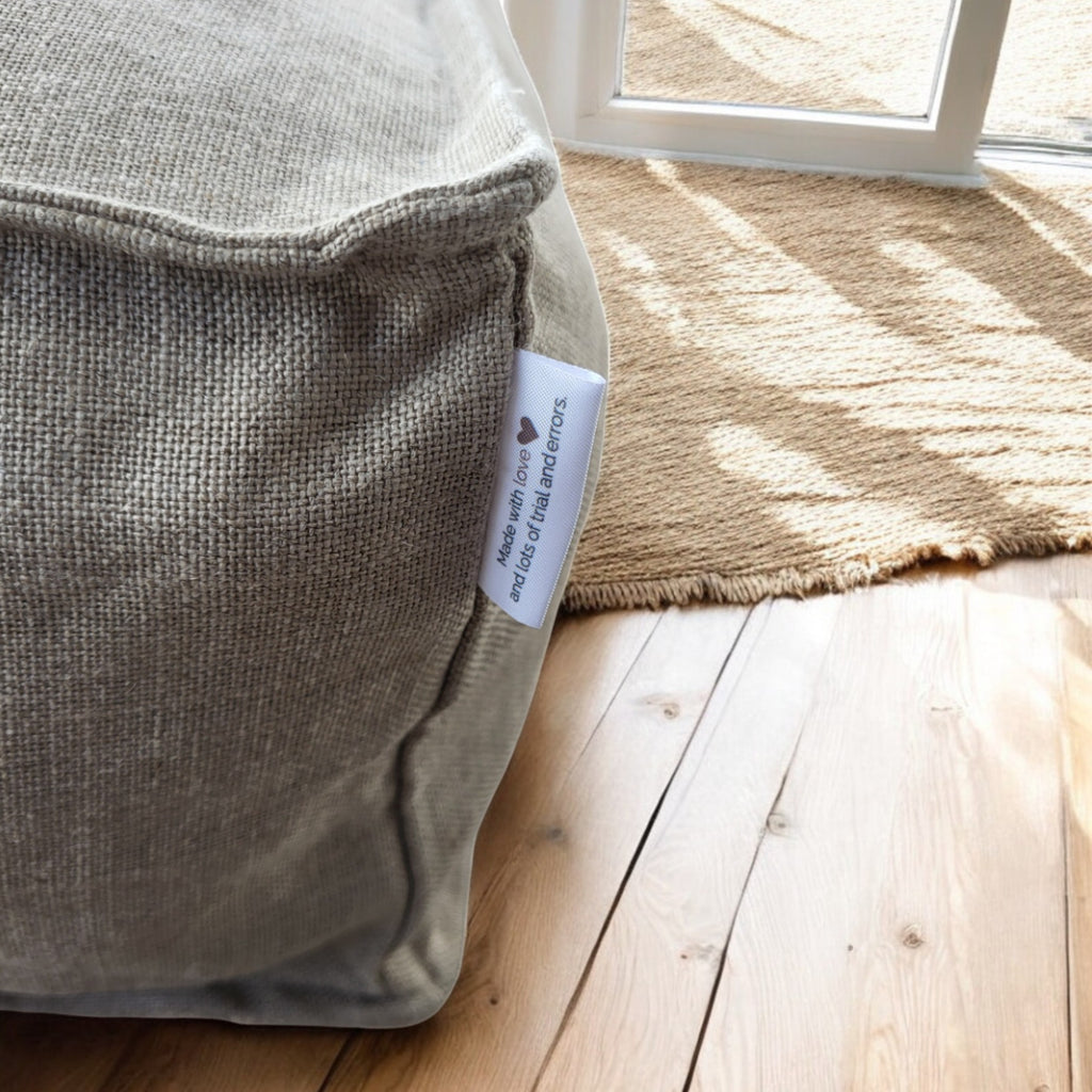 NATURAÉ Pouf and floor seating - Linen Cru Collection