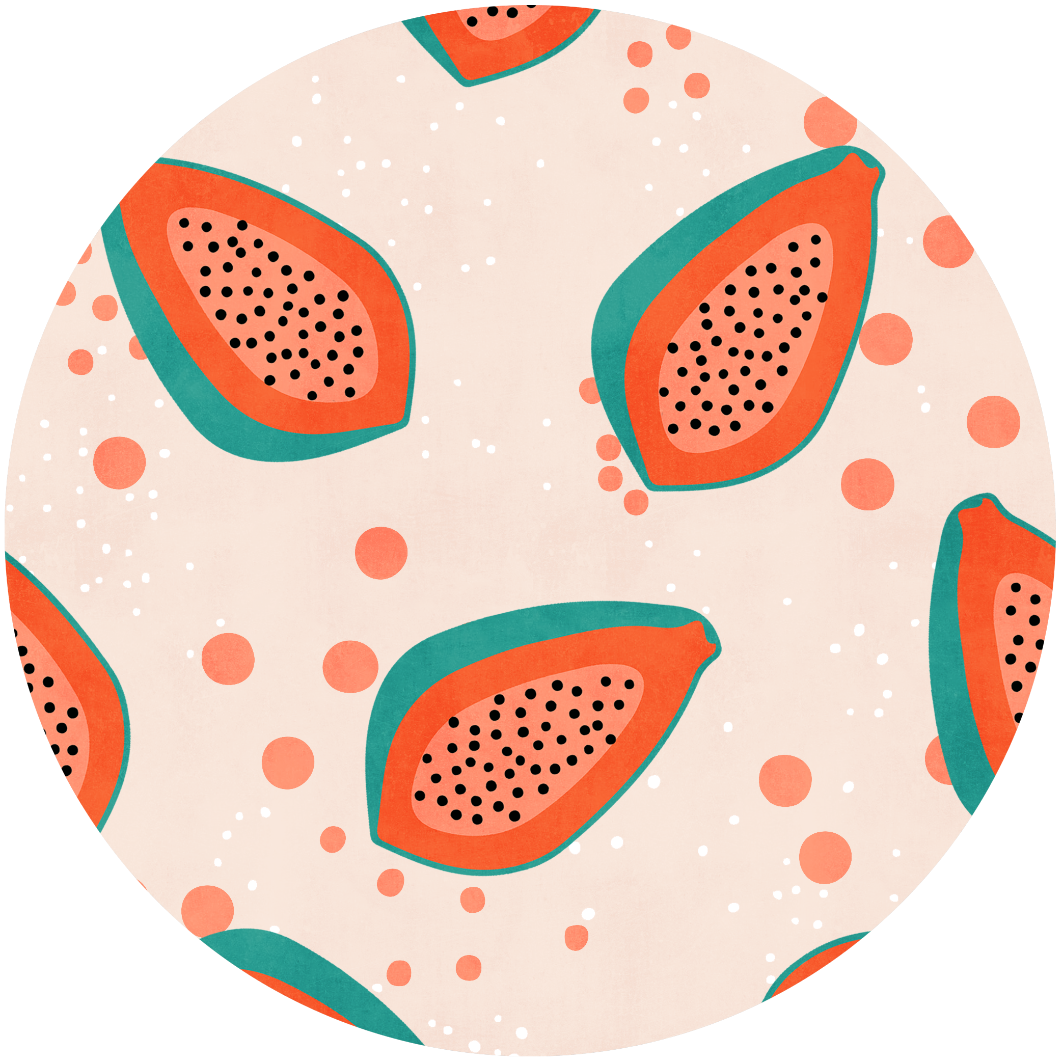 Pencil Case Long Papaya