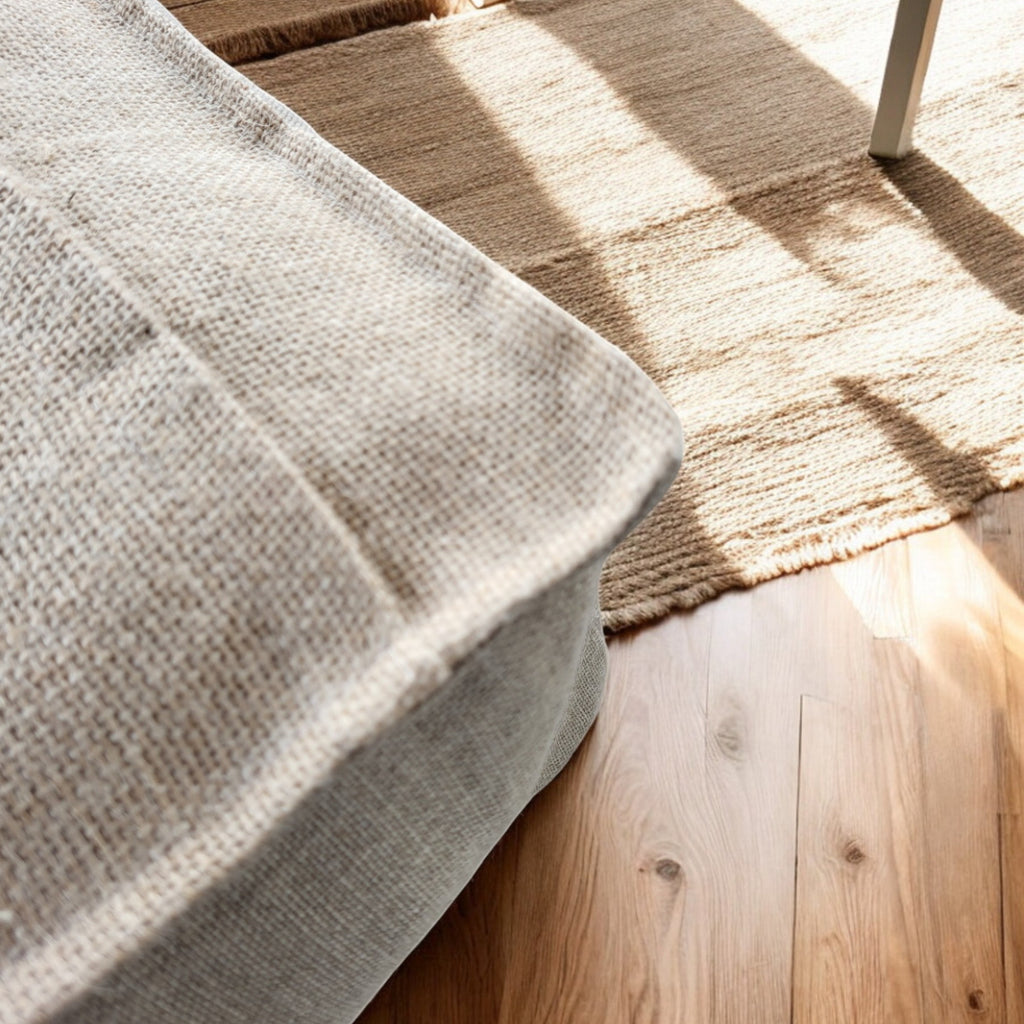 NATURAÉ Pouf and floor seating - Linen Cru Collection