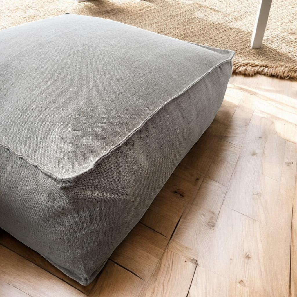 NATURAÉ Pouf and floor seating - Linen Cru Collection