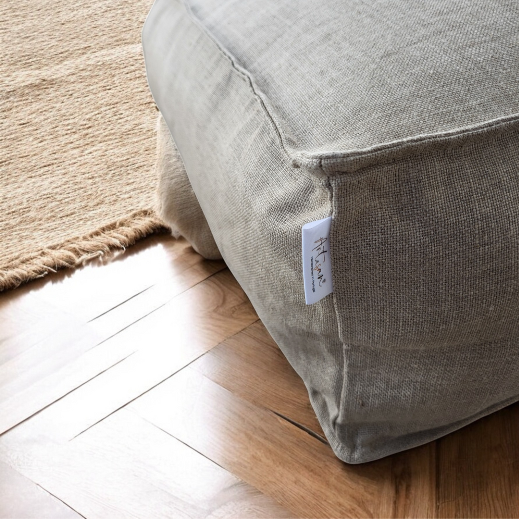 NATURAÉ Pouf and floor seating - Linen Cru Collection