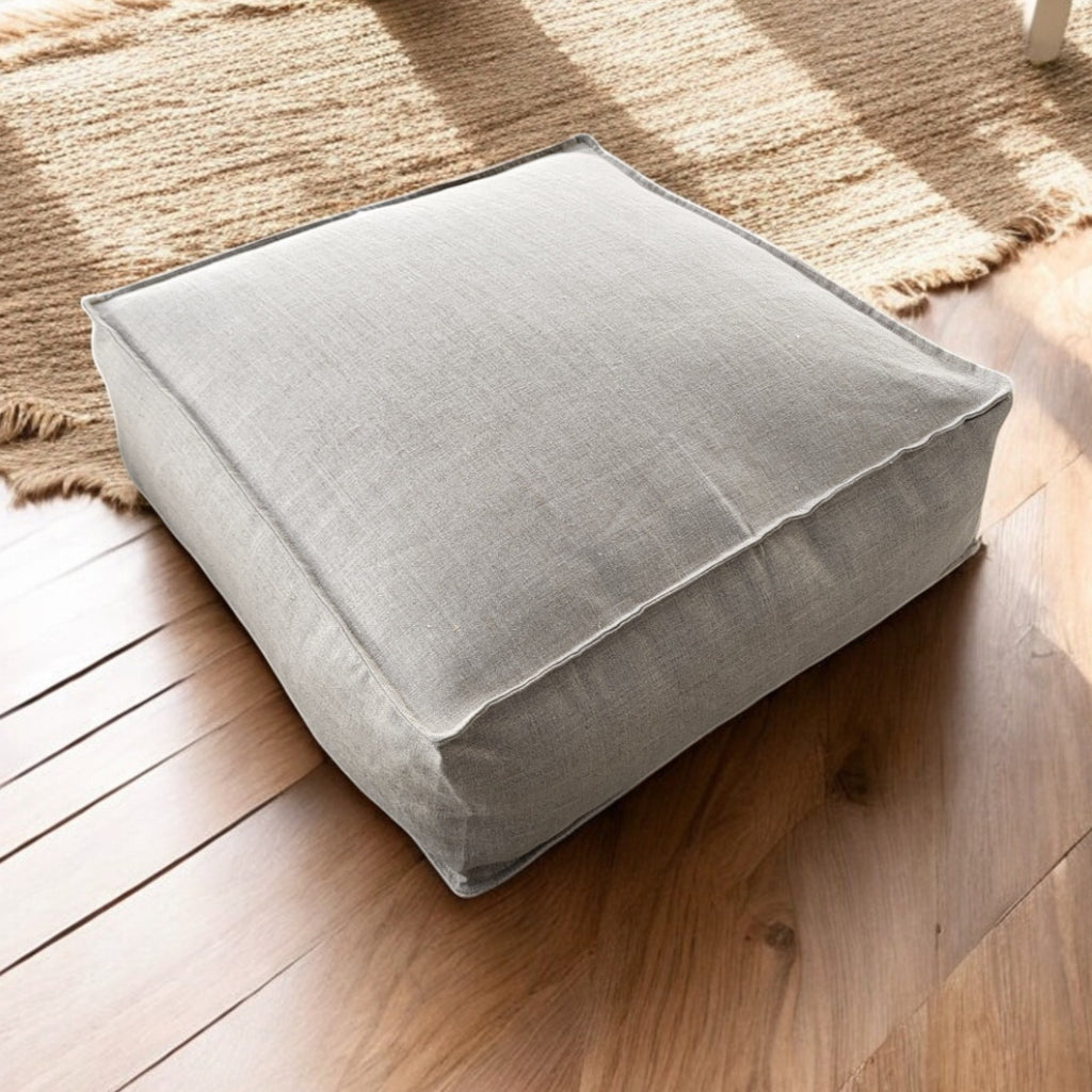 NATURAÉ Pouf and floor seating - Linen Cru Collection