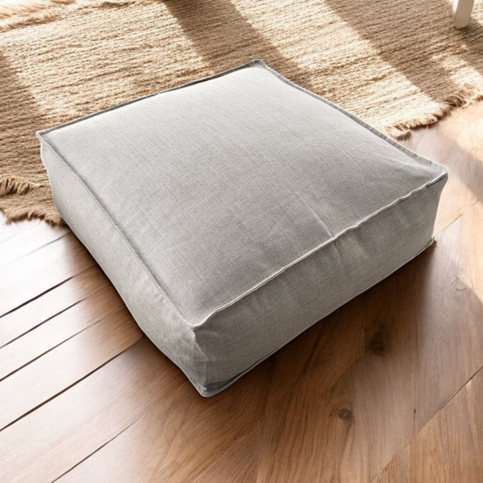 NATURAÉ Pouf and floor seating - Linen Cru Collection