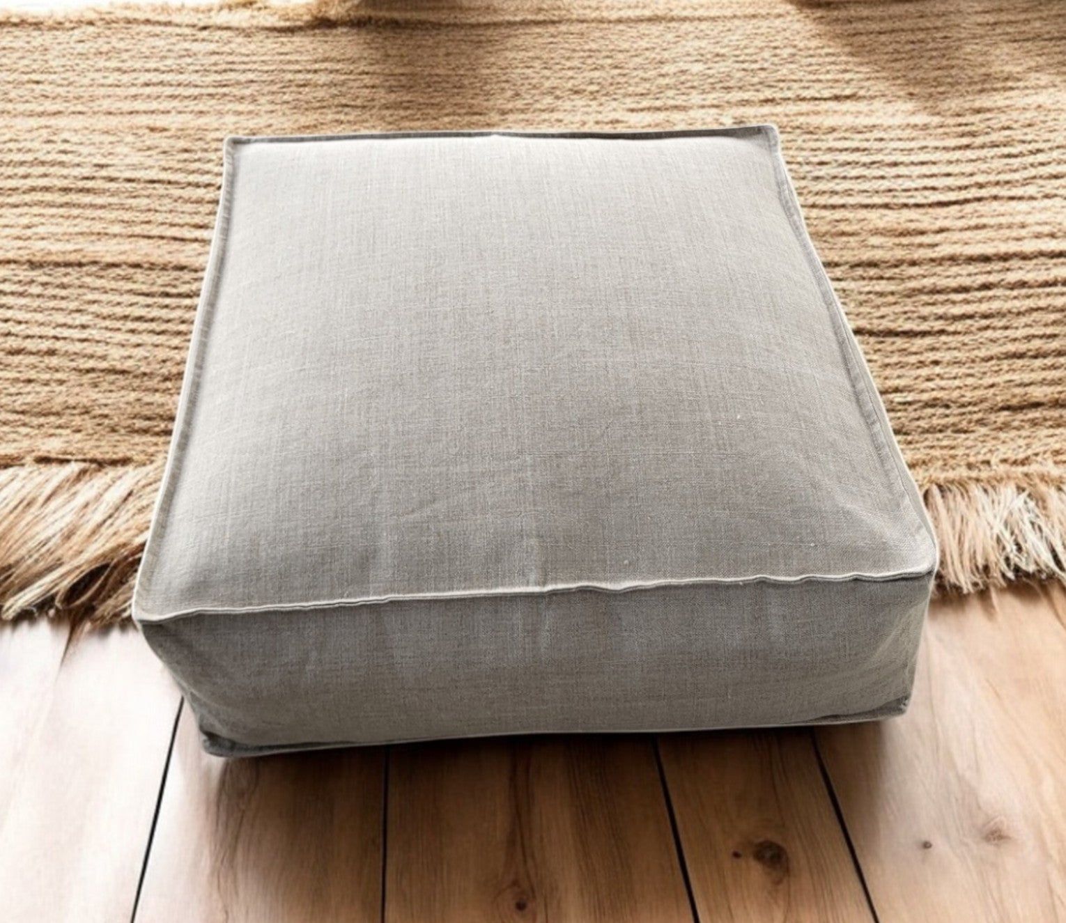 NATURAÉ Pouf and floor seating - Linen Cru Collection