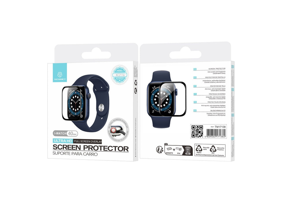 Techancy Protetor De Ecrã Para Relógios Inteligentes KC2116, Compatível Com Iwatch-40mm, Anti-Riscos, Hd Ultra-Fino.-3