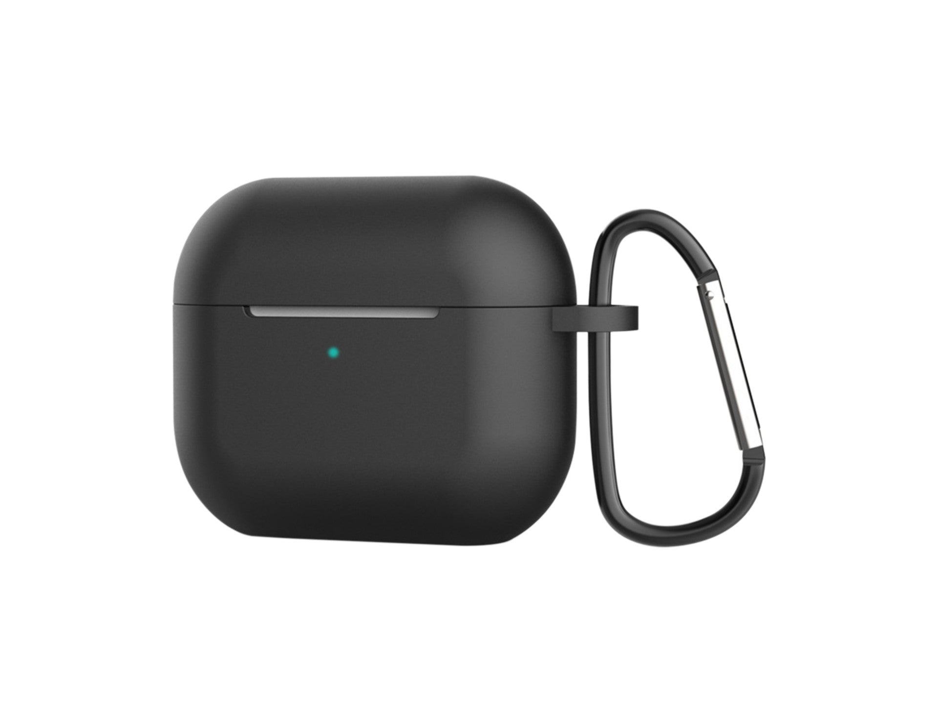 Capa de silicone para auriculares Techancy, KC2118, compatível com AirPods Pro 2.ª geração, Preto
