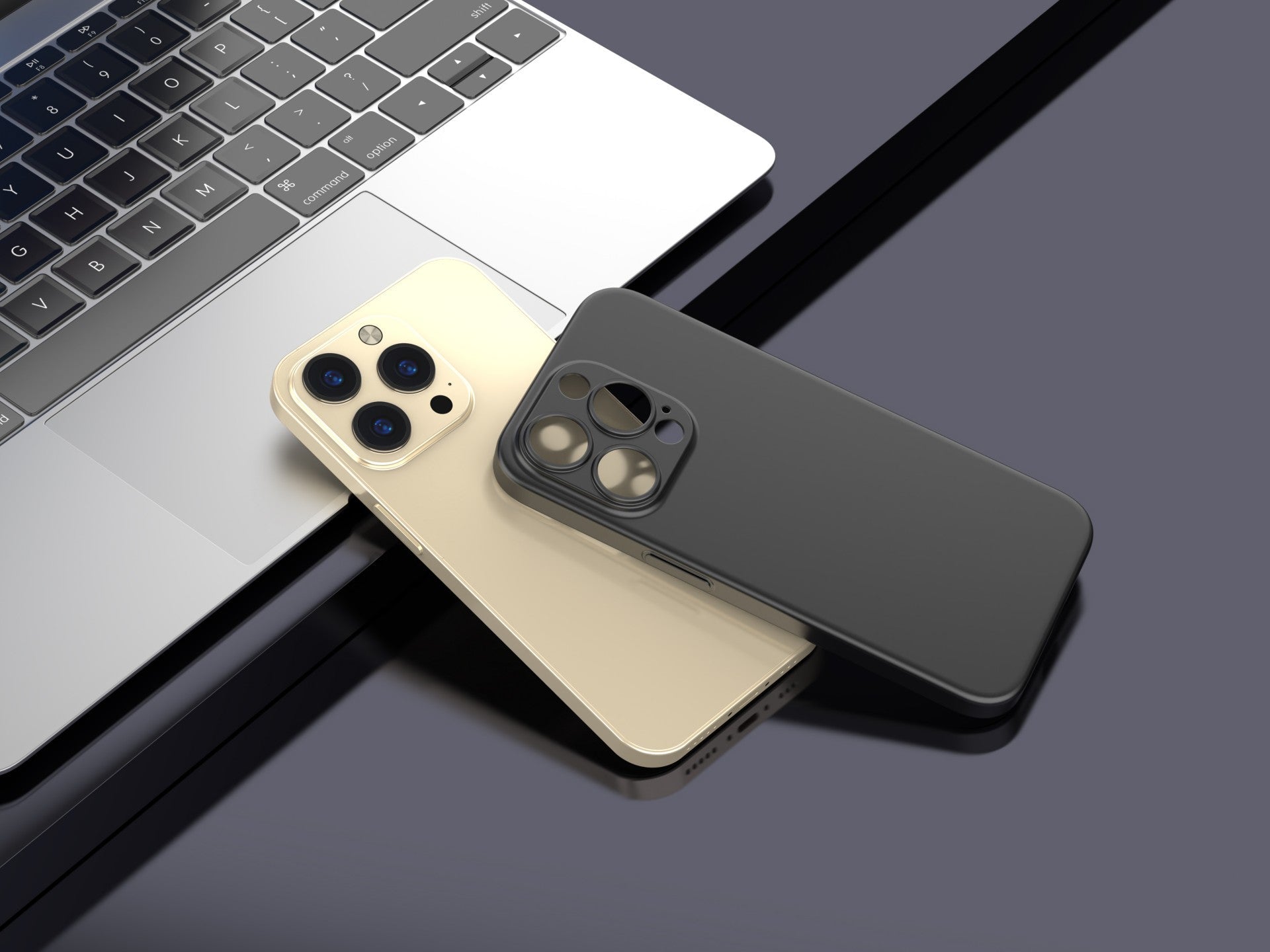 Techancy Capa Para Telemóvel Ultra Fina Preta KX5604, Compatível Com O Telemóvel Iphone 15 Pro Max, Material Pp De 0,5 Mm.