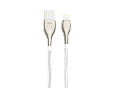 Cabo de dados USB-iP Metal da Techancy, TB1765, 1 m, 2,4 A, cinzento