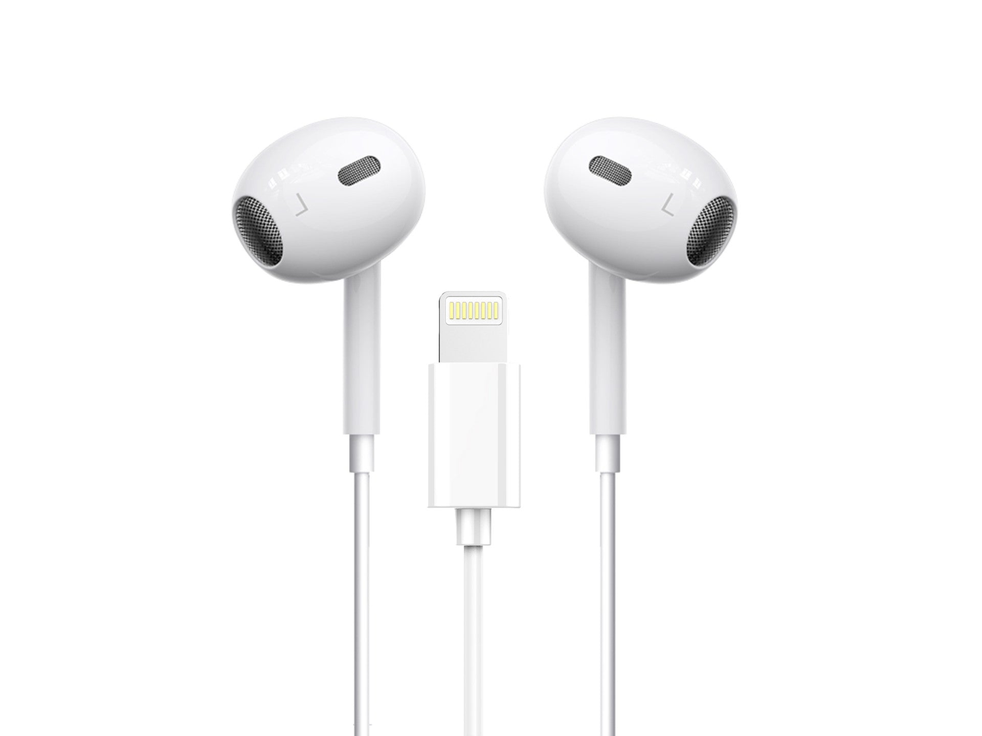Techancy Auricular Estéreo Lightning Branco  TD8047, Com Microfone, Controlo Do Volume De Chamadas, Compatível Com Ipad/Iphone