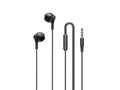 Techancy Auscultadores Intra-Auriculares 1,2 Metros Pretos TD8088, 3,5 Mm Com Microfone, Auscultadores Com Som Estéreo 3d-0